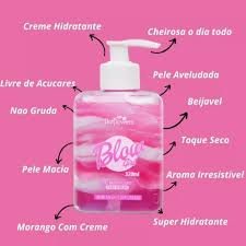 HOTFLOWERS BLOWGRIL MORANGO COM CREME GEL AROMATIZANTE PARA VIRILHA