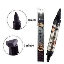 CANETA CARIMBO DELINEADOR OLHO GATINHO TANGO 2 EM 1 - Imagem 2