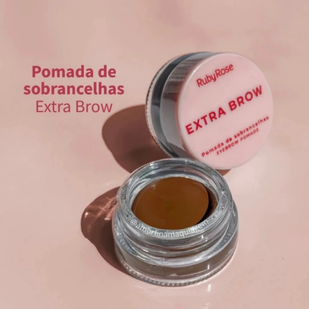 POMADA DE SOBRANCELHAS EXTRA BROWN - RUBY ROSE - Imagem 3