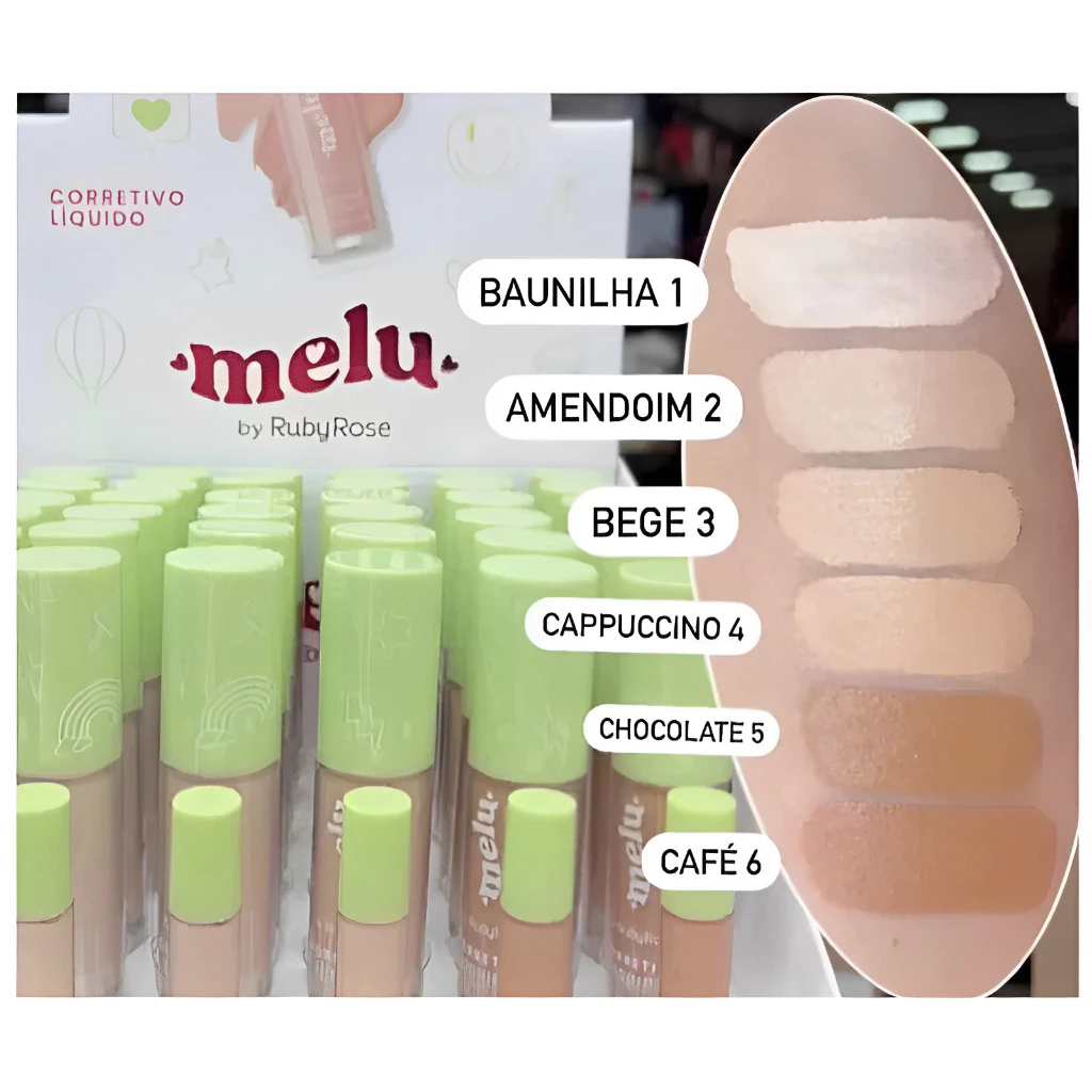 MELU CORRETIVO LIQUIDO COBERTURA LEVE BY RUBY ROSE - Imagem 2