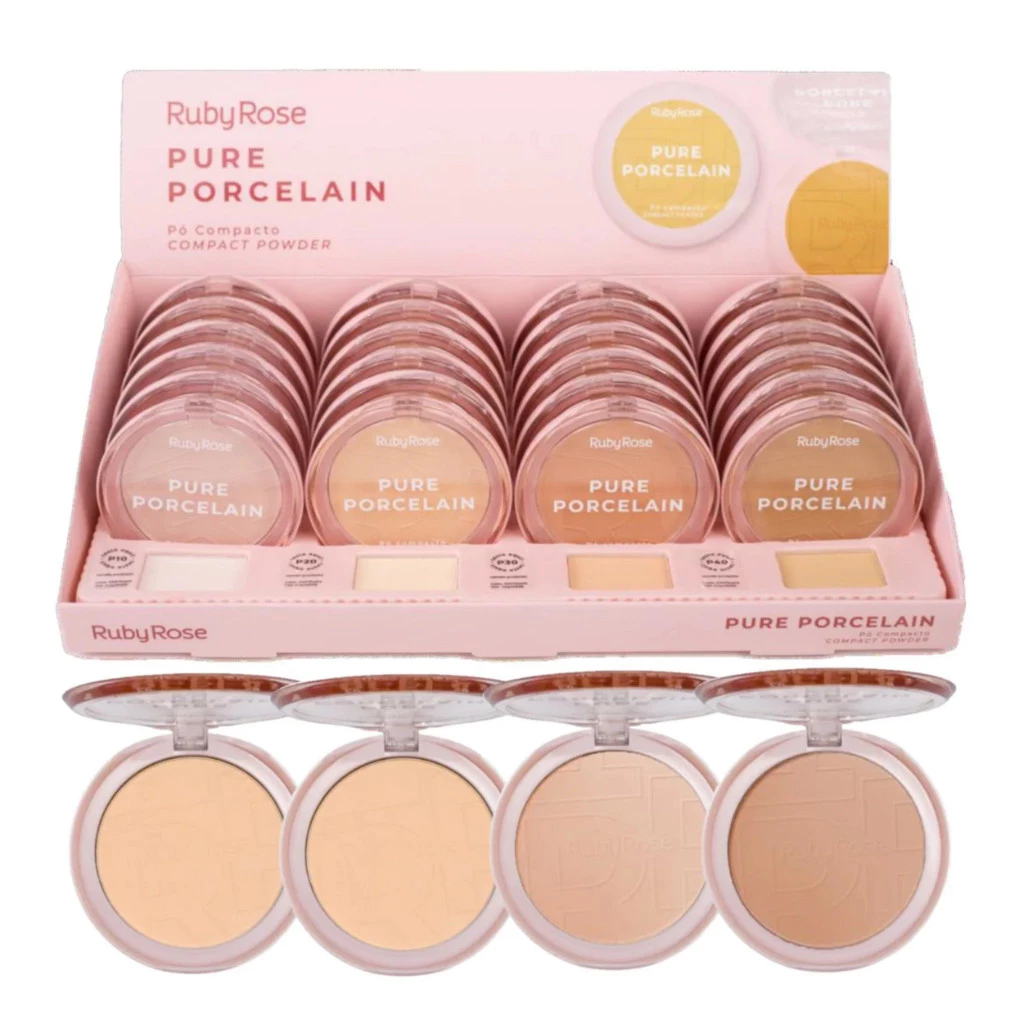 RUBY ROSE PURE PORCELAIN PO COMPACTO POWDER - Imagem 3