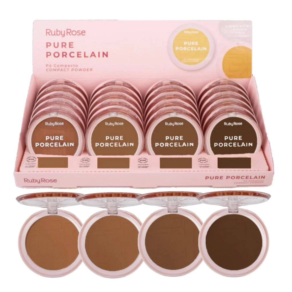 RUBY ROSE PURE PORCELAIN PO COMPACTO POWDER - Imagem 4