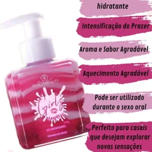 PHALLEBEAUTY GEL CREME BEIJÁVEL PARA VIRILHA MORANGO COM CREME