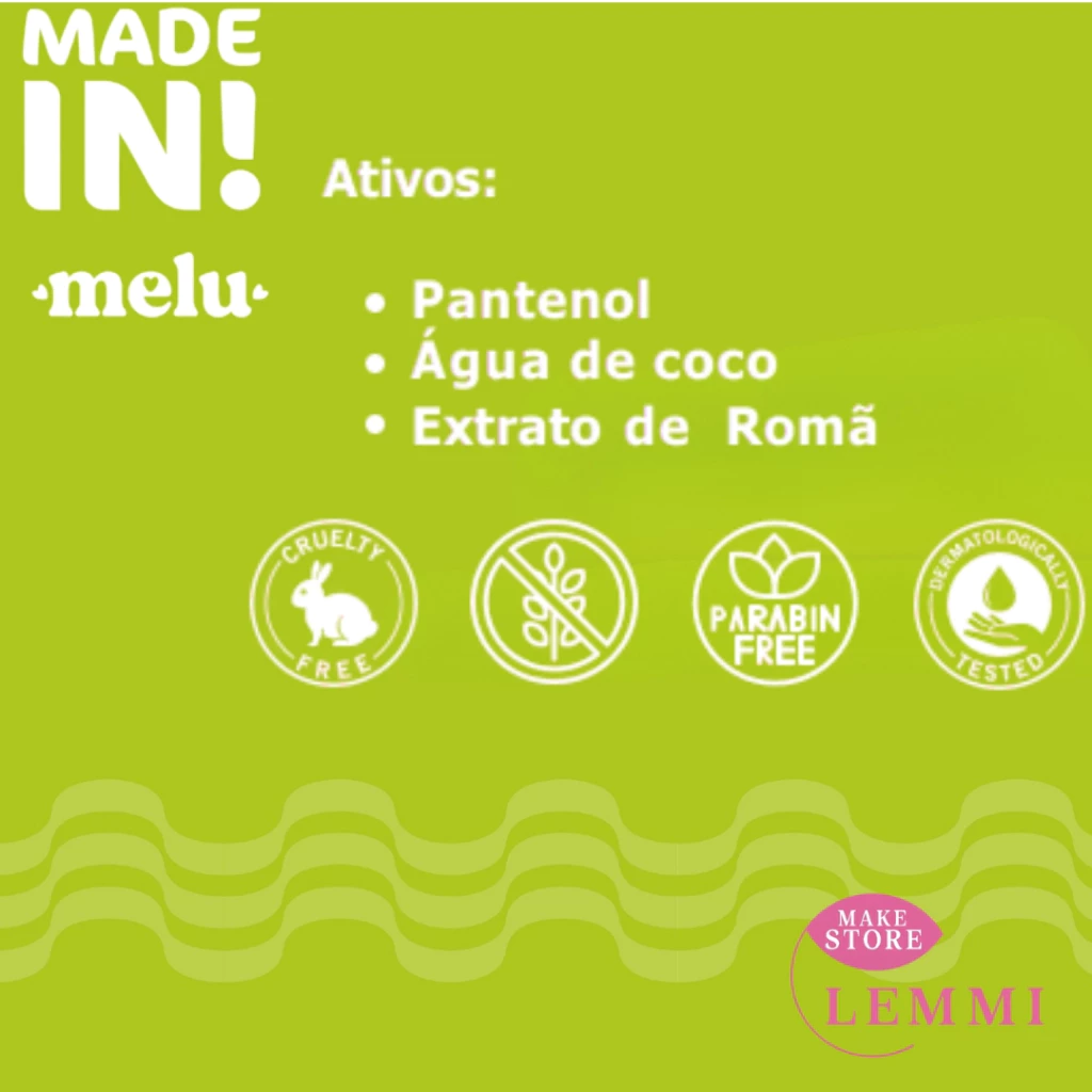 SABONETE LIQUIDO CORPO E MAO CARINHO CUIDADO MADE IN MELU RUBY ROSE - Imagem 3