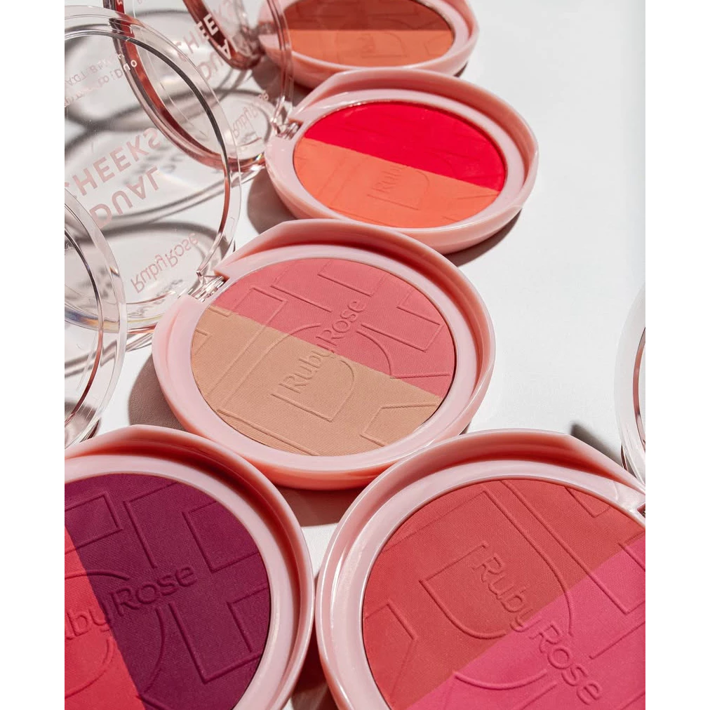 DUAL CHEEKS BLUSH COMPACTO DUO RUBYROSE