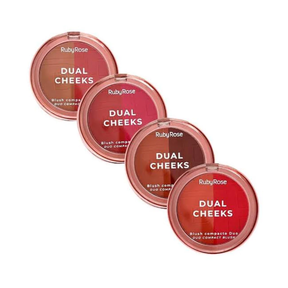 DUAL CHEEKS BLUSH COMPACTO DUO RUBYROSE - Imagem 2