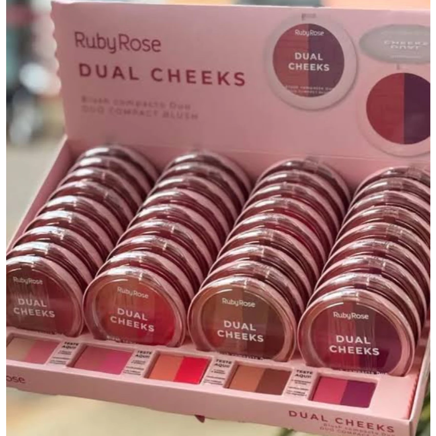 DUAL CHEEKS BLUSH COMPACTO DUO RUBYROSE - Imagem 3
