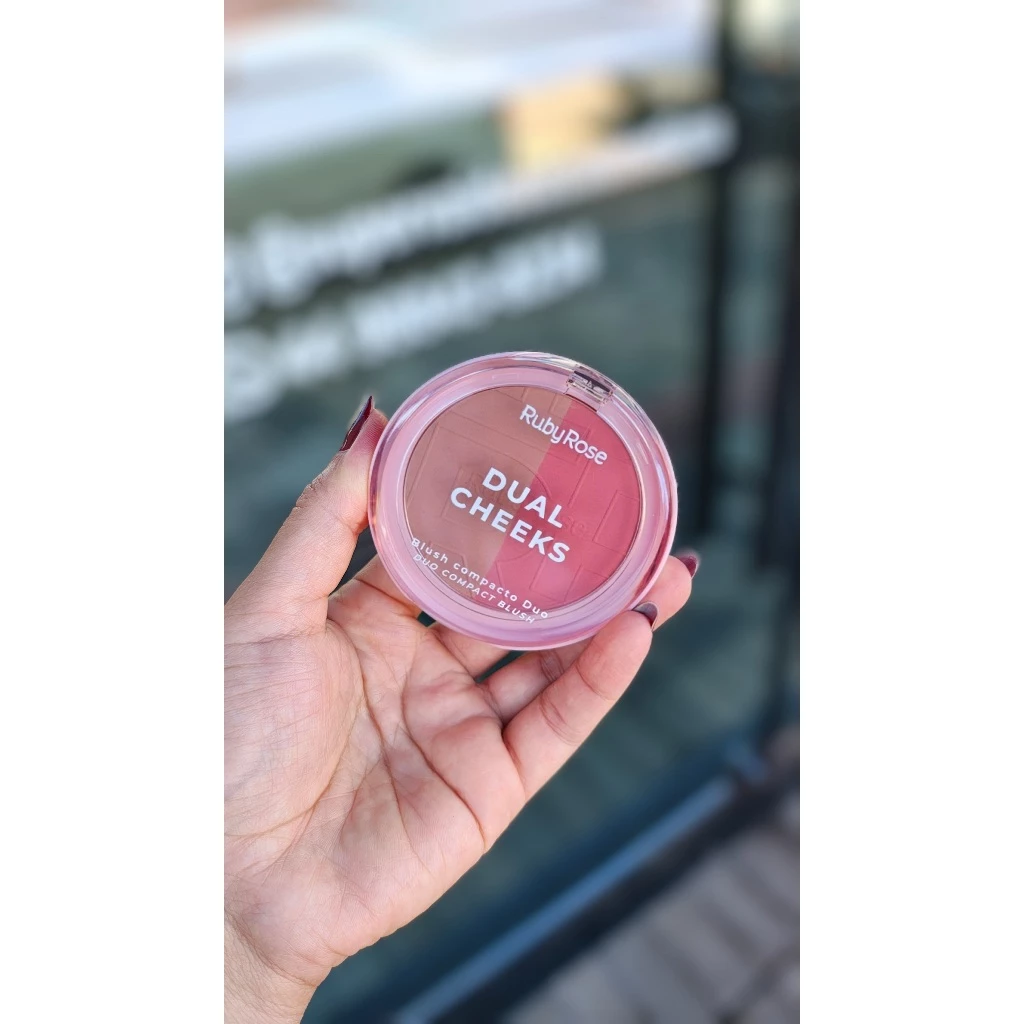 DUAL CHEEKS BLUSH COMPACTO DUO RUBYROSE - Imagem 6