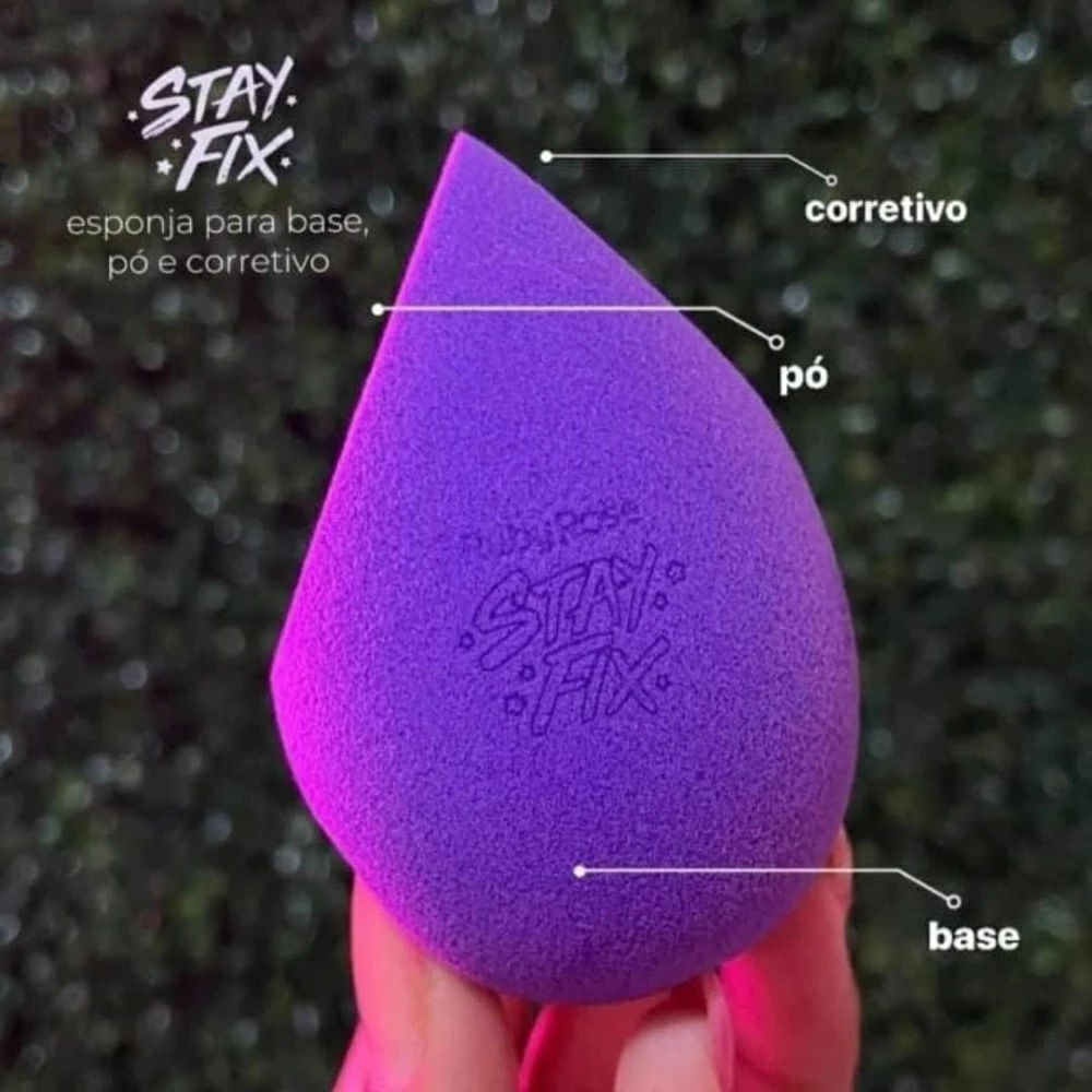 ESPONJA DE PRECISÃO PARA MAQUIAGEM TWOFIX BLENDER STAY FIX RUBY ROSE - Imagem 2