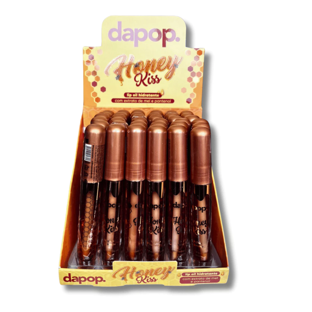 LIP GLOSS HONEY KISS DAPOP HIDRATANTE COM EXTRATO DE MEL E PANTENOL - Imagem 3