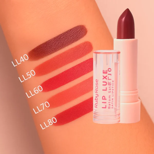 BATOM SATIN LIP LUXE LL10 RUBY ROSE - Imagem 4