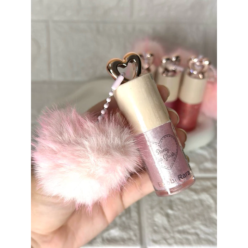 LIP GLOS SHINY LOVE BOBI RARA COM CHAVEIRO POMPOM - Imagem 5
