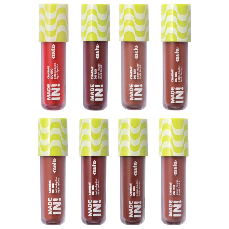 BATOM LIQUIDO LIQUID LIPSTICK CHARME DO RIO MADE IN MELU RUBY ROSE