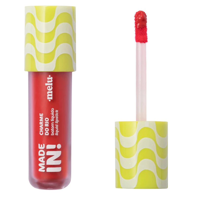 BATOM LIQUIDO LIQUID LIPSTICK CHARME DO RIO MADE IN MELU RUBY ROSE - Imagem 3