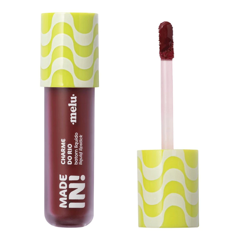 BATOM LIQUIDO LIQUID LIPSTICK CHARME DO RIO MADE IN MELU RUBY ROSE - Imagem 4