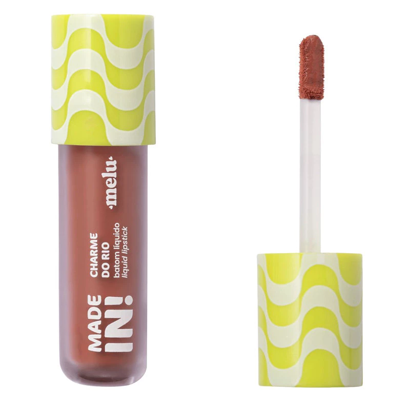 BATOM LIQUIDO LIQUID LIPSTICK CHARME DO RIO MADE IN MELU RUBY ROSE - Imagem 5