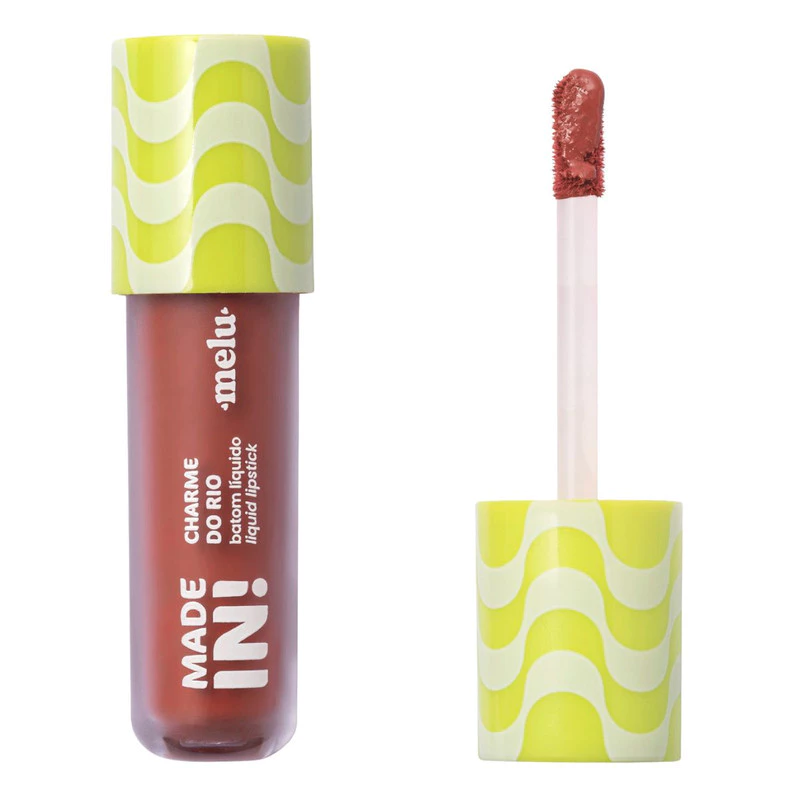 BATOM LIQUIDO LIQUID LIPSTICK CHARME DO RIO MADE IN MELU RUBY ROSE - Imagem 7