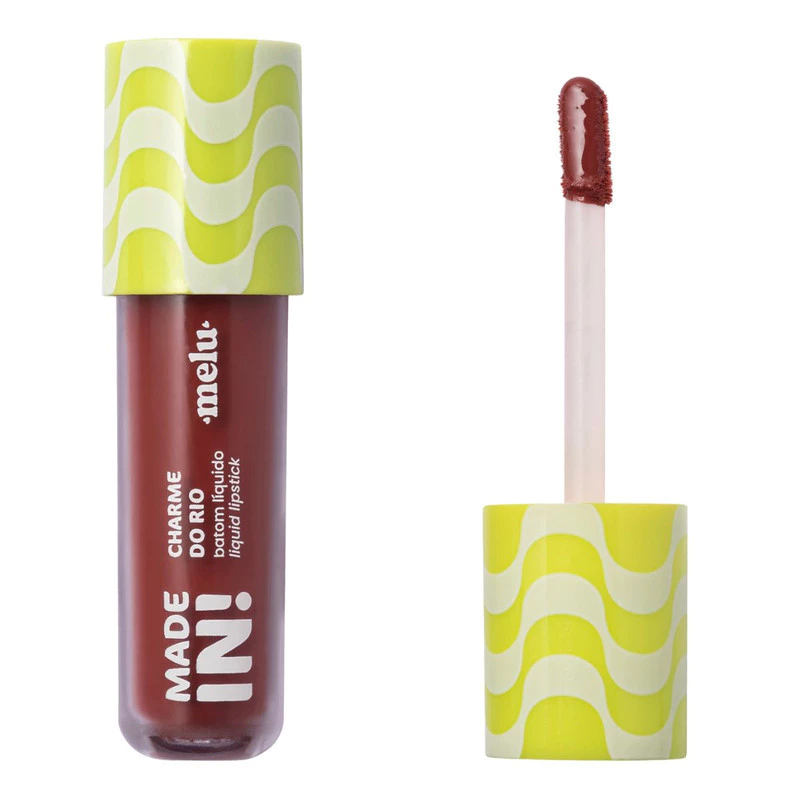 BATOM LIQUIDO LIQUID LIPSTICK CHARME DO RIO MADE IN MELU RUBY ROSE - Imagem 8