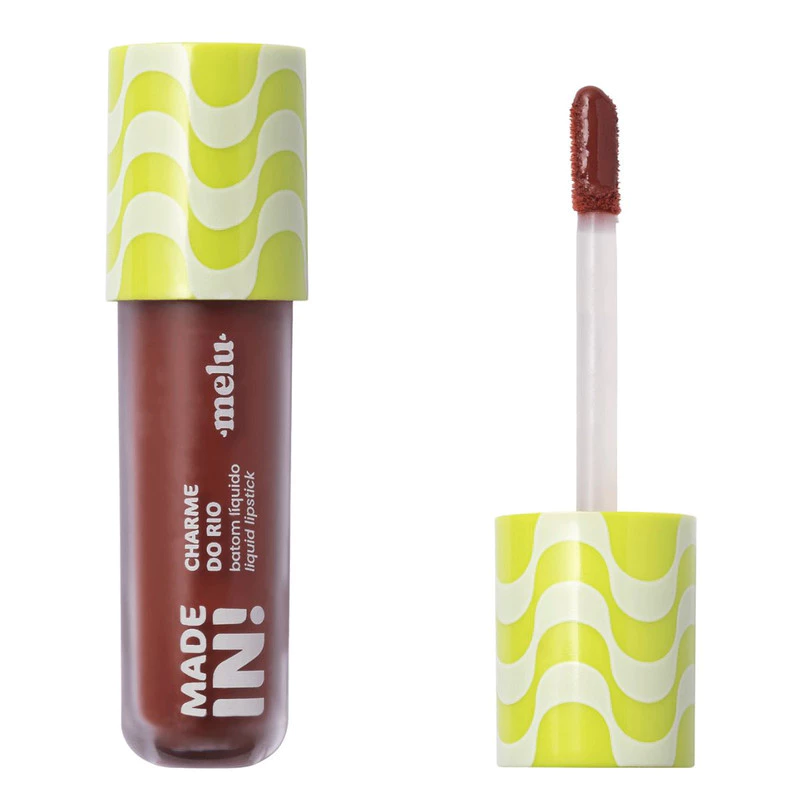 BATOM LIQUIDO LIQUID LIPSTICK CHARME DO RIO MADE IN MELU RUBY ROSE - Imagem 9