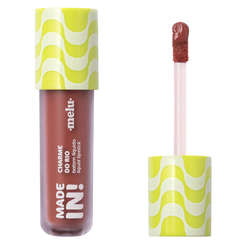 BATOM LIQUIDO LIQUID LIPSTICK CHARME DO RIO MADE IN MELU RUBY ROSE - Imagem 10