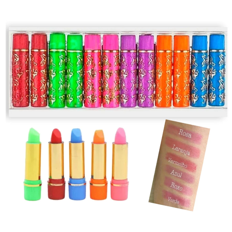 BATOM VOVÓ MÁGICO HIDRATANTE 24 HORAS VERDE E COLORIDOS FEBELLA - Imagem 2