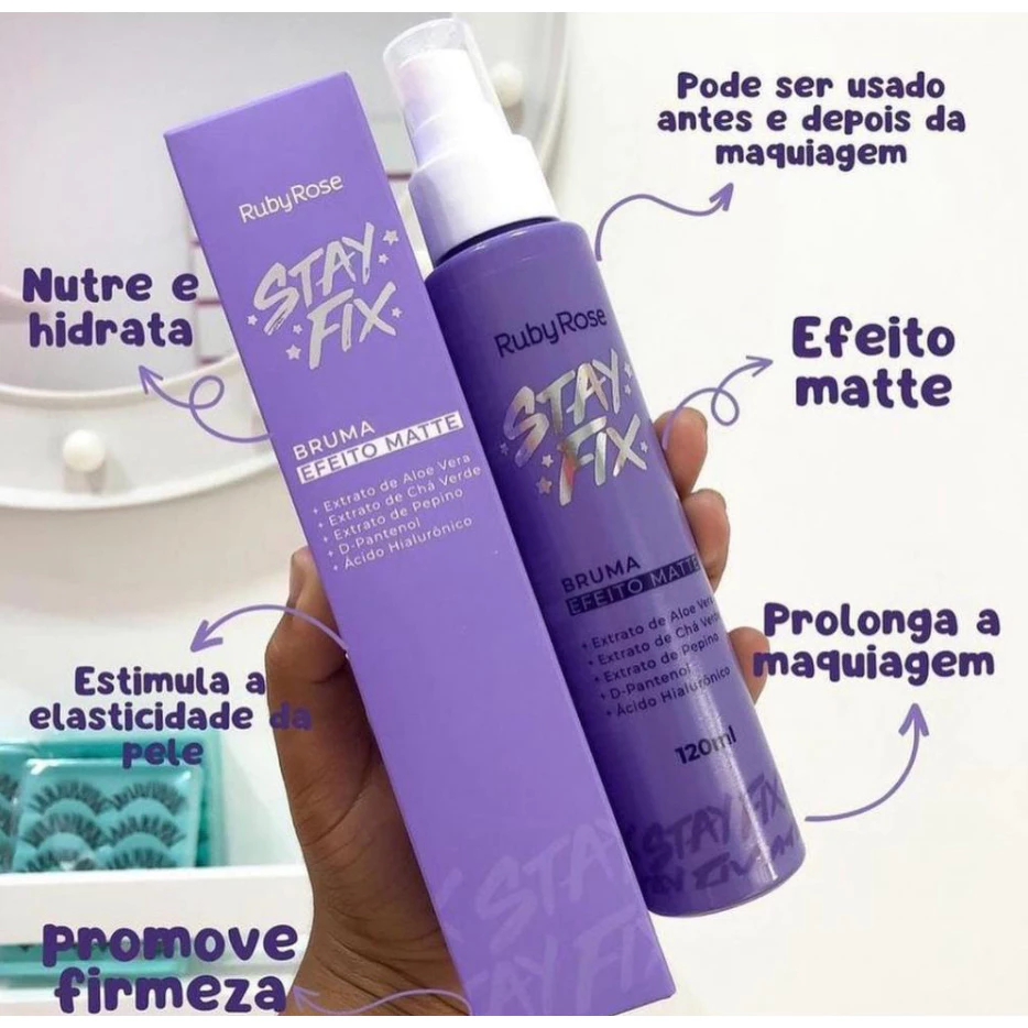 BRUMA FIXADORA EFEITO MATTE STAY FIX RUBY ROSE - Imagem 2