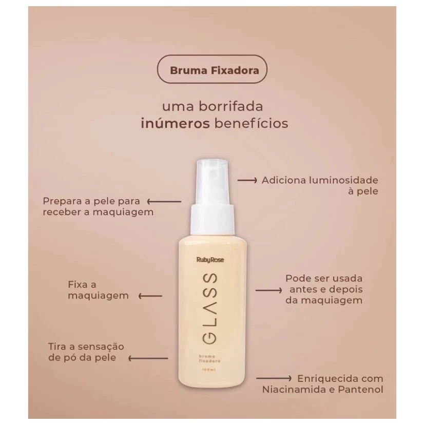 BRUMA FIXADORA GLASS BY RUBY ROSE - Imagem 3