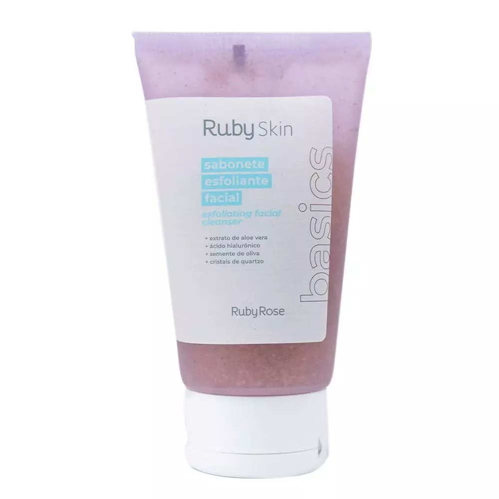 SABONETE ESFOLIANTE FACIAL RUBY SKIN RUBY ROSE