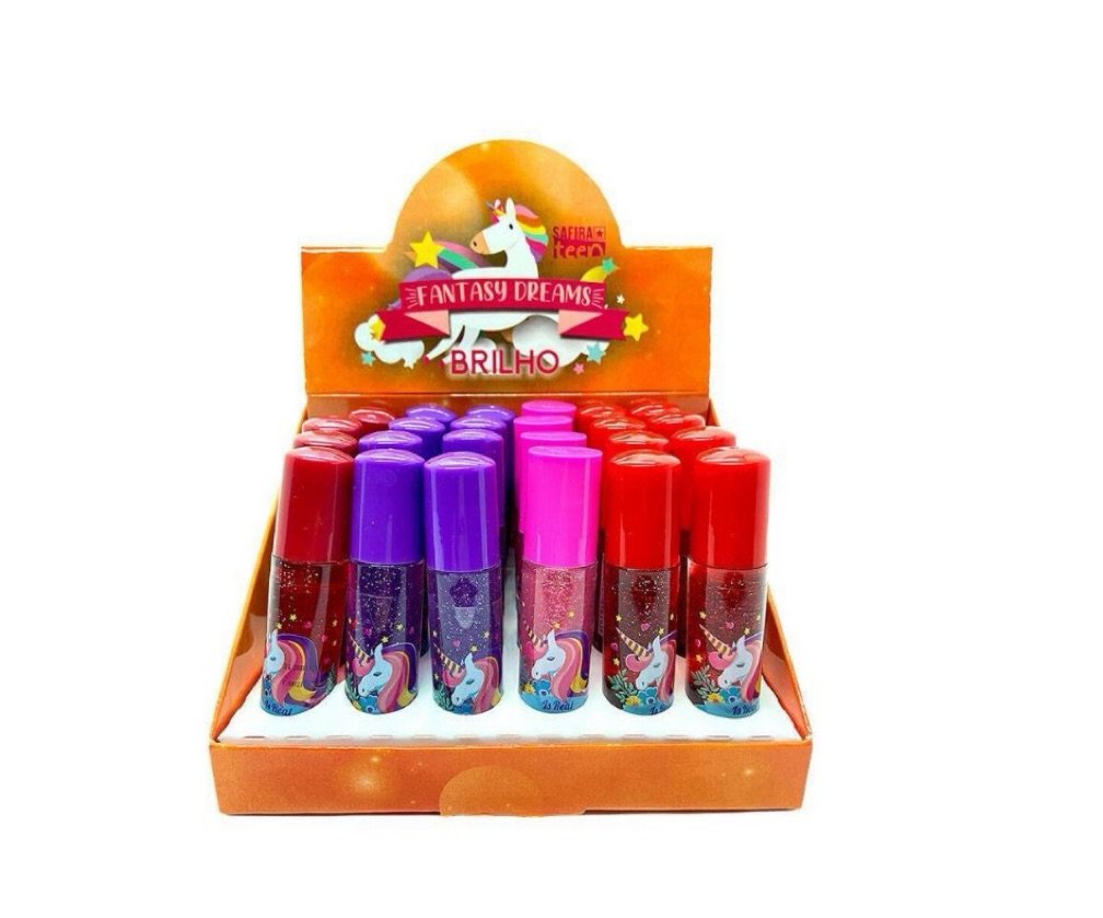 BRILHO LABIAL INFANTIL UNICORNIO TEEN SAFIRA