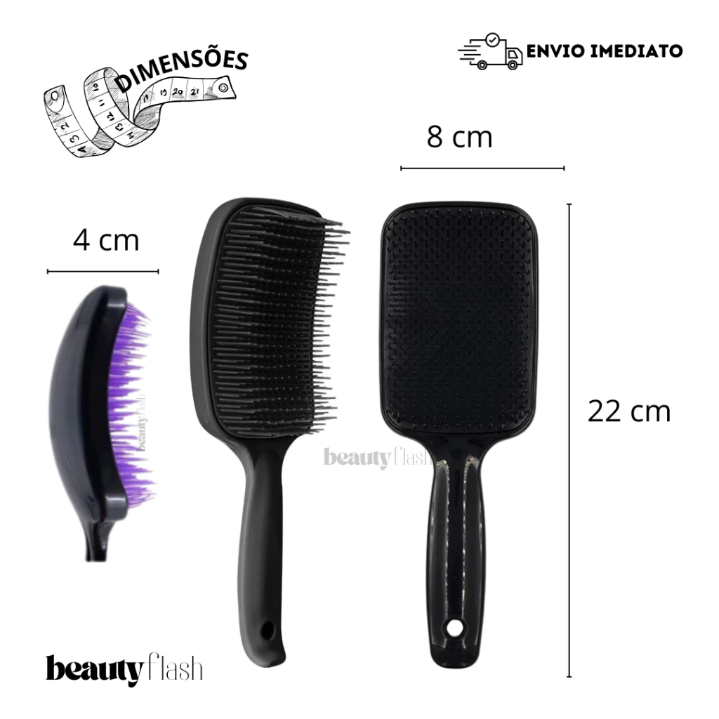 ESCOVA DE CABELO RAQUETE