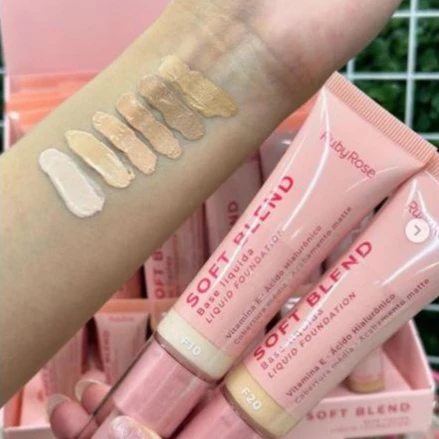 BASE LIQUÍDA SOFT BLEND LINHA ROSA RUBY ROSE - Imagem 5