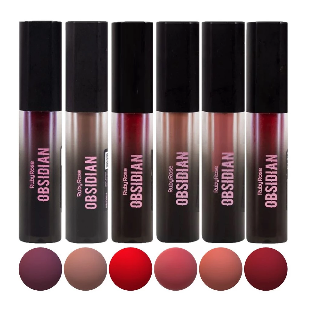BATOM LÍQUIDO CREME LIP OBSIDIAN RUBY ROSE - Imagem 5