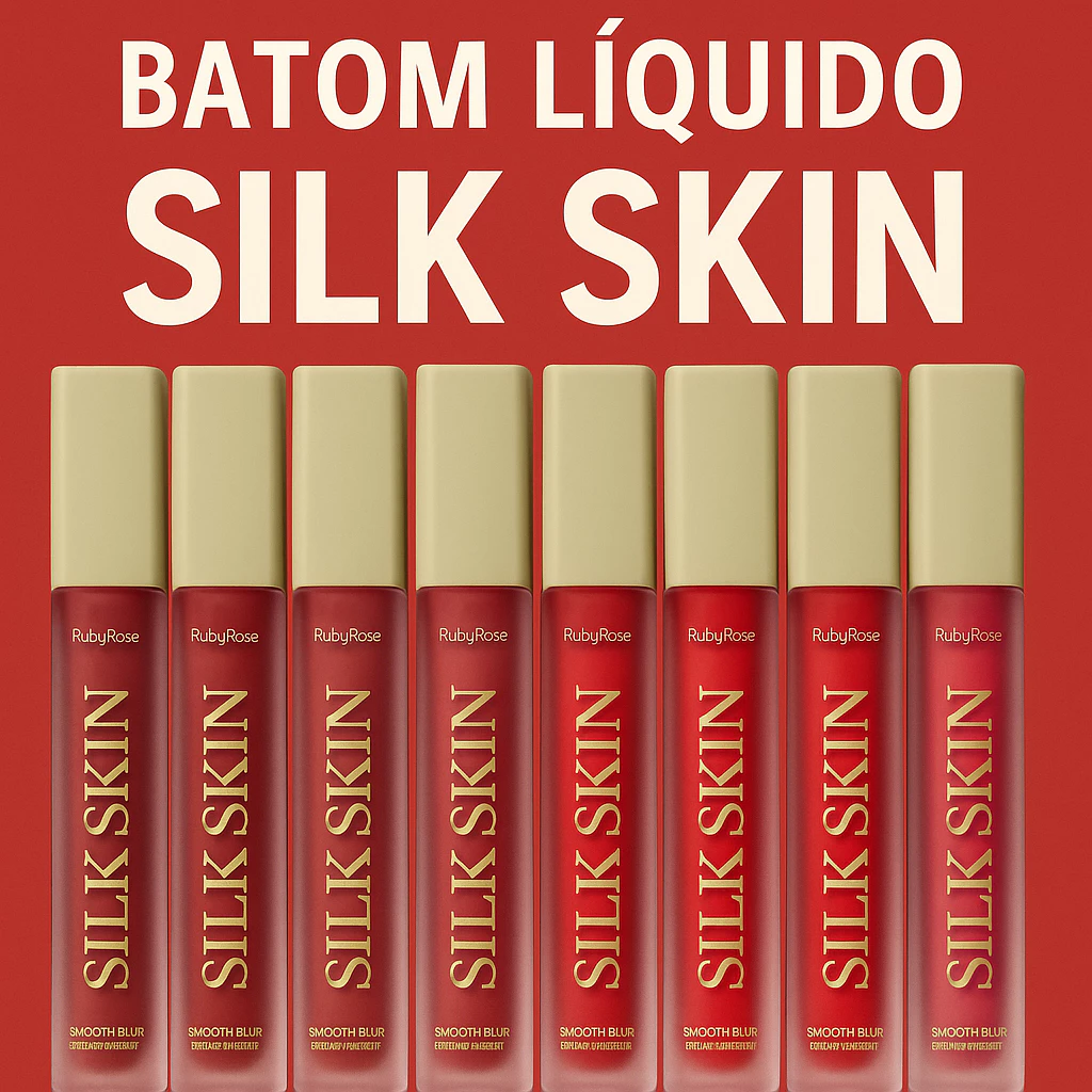 BATOM LÍQUIDO SMOOTH BLUR SILK SKIN RUBY ROSE