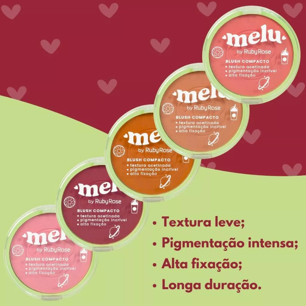 BLUSH COMPACTO MELU BY RUBY ROSE - Imagem 4