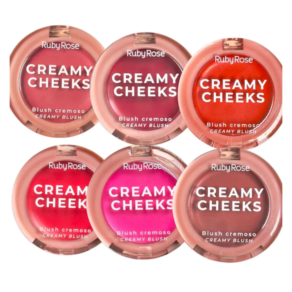 BLUSH CREMOSO CREAMY CHEEKS CREAMY BLUSH LINHA ROSA RUBY ROSE - Imagem 2