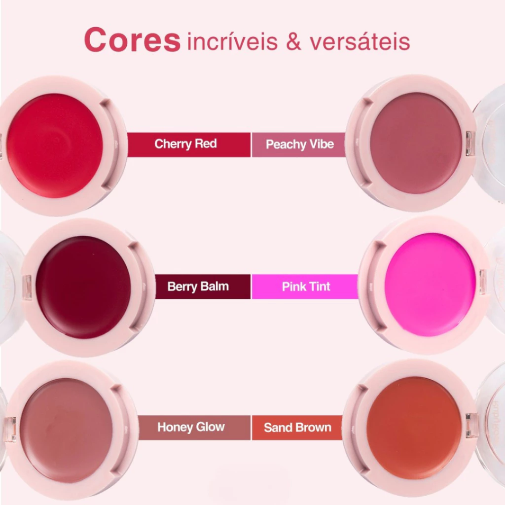 BLUSH CREMOSO CREAMY CHEEKS CREAMY BLUSH LINHA ROSA RUBY ROSE - Imagem 4