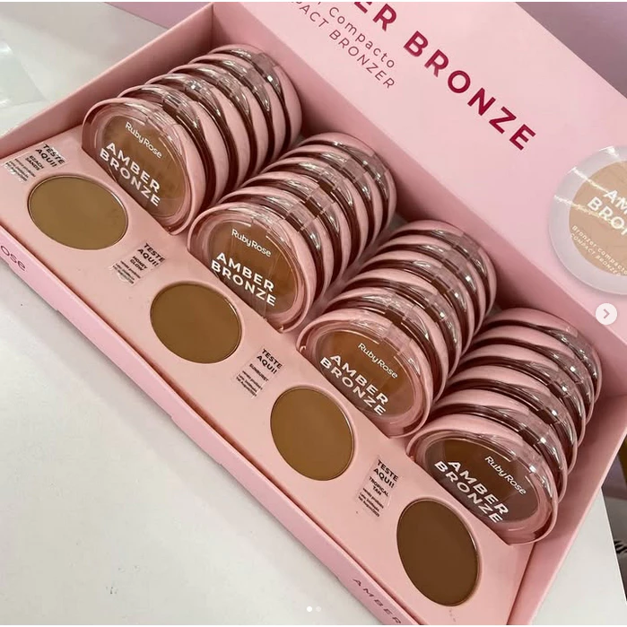 BRONZER COMPACTO AMBER BRONZE RUBY ROSE - Imagem 3