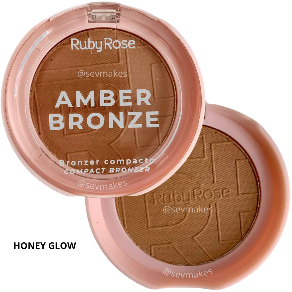 BRONZER COMPACTO AMBER BRONZE RUBY ROSE - Imagem 5