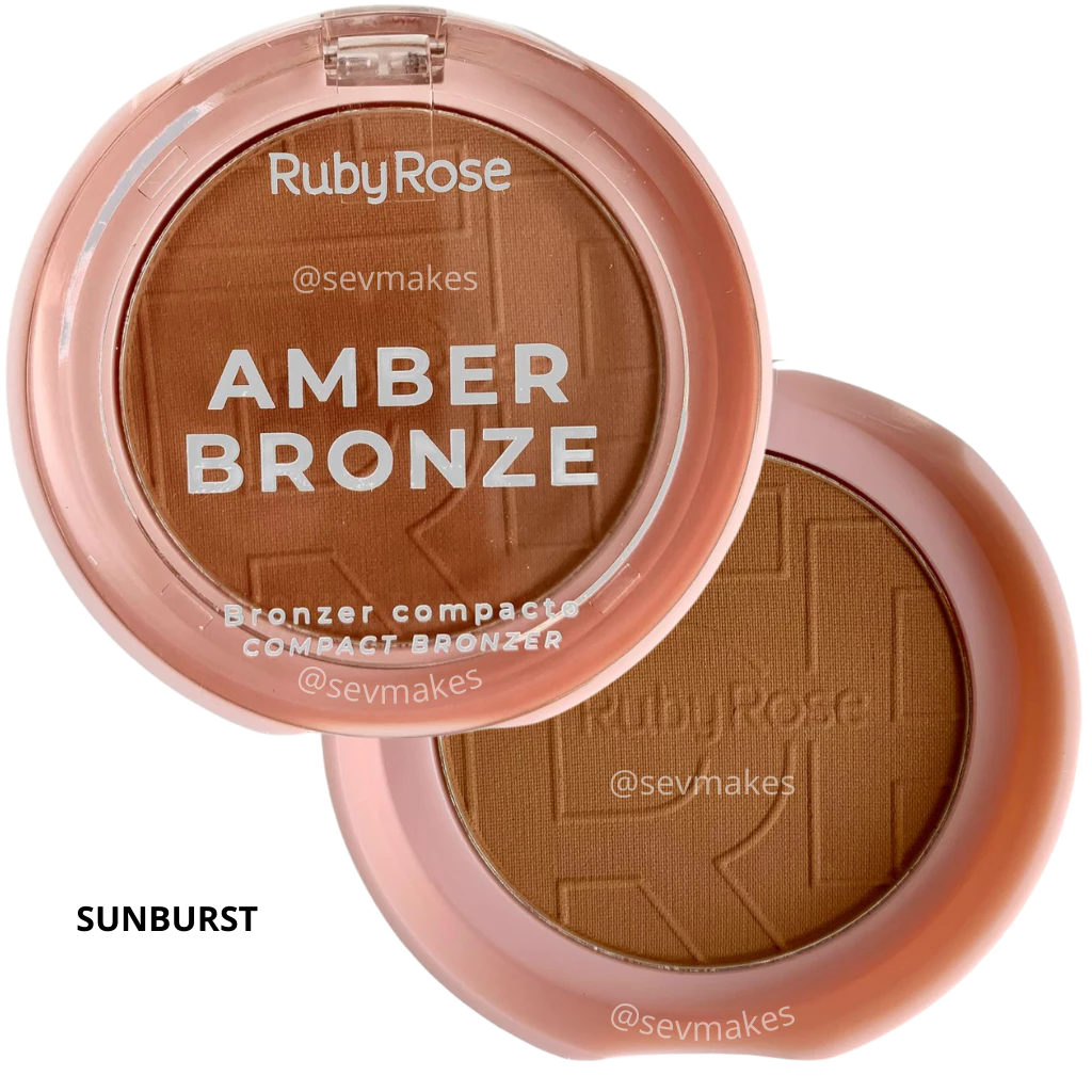 BRONZER COMPACTO AMBER BRONZE RUBY ROSE - Imagem 6