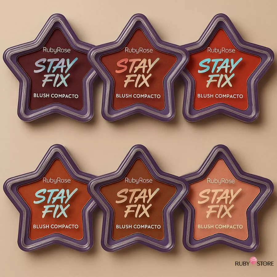 BLUSH COMPACTO ESTRELA STAY FIX RUBY ROSE