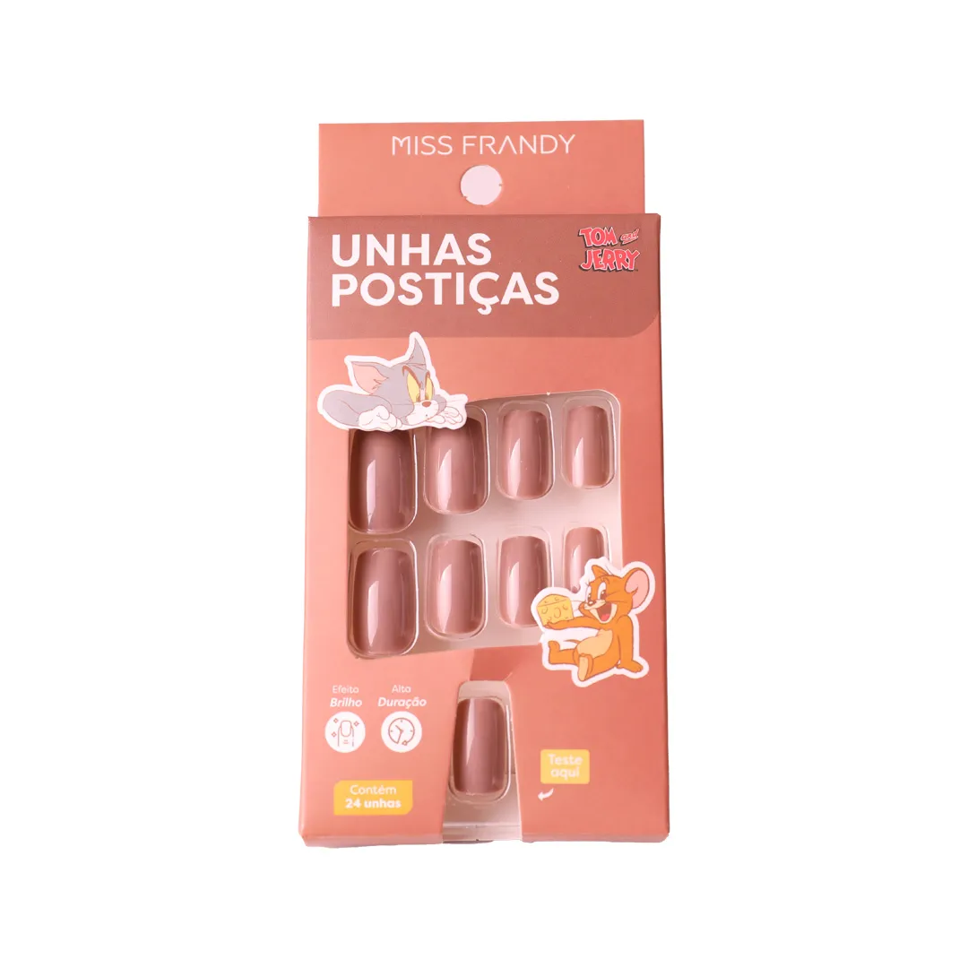 UNHA POSTIÇA COM 24 UNIDADES TOM&JERRY MISS FRANDY - Imagem 6