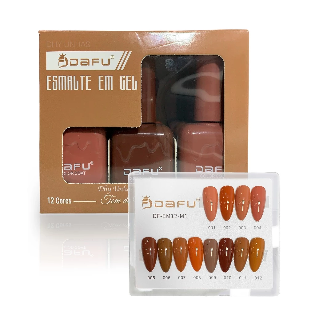 ESMALTE EM GEL UV & LED TONS DE MARROM DAFU - Imagem 3