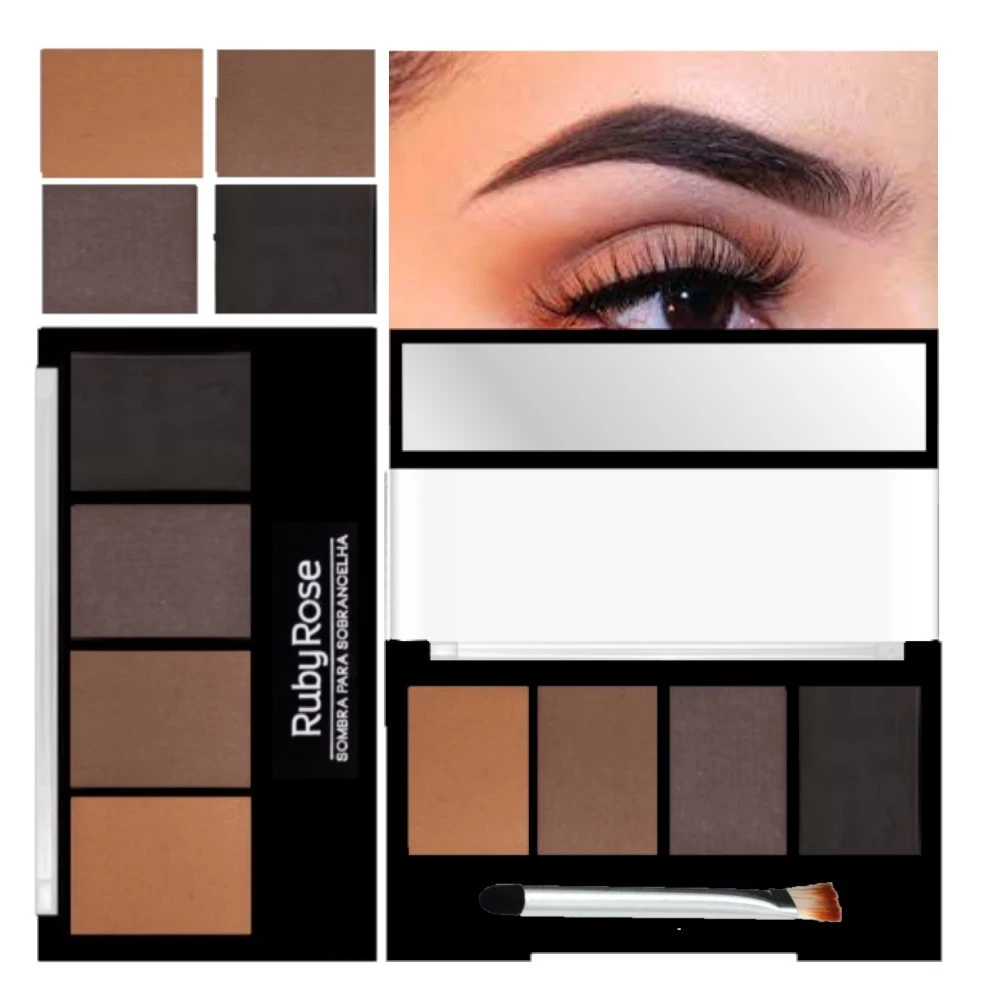 PALETRA DE SOMBRA PARA SOBRANCELHA RUBY ROSE