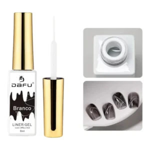 ESMALTE EM GEL LINE ART COR BRANCO DAFU