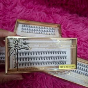 CILIOS TUFINHOS POSTIÇOS EYELASHES EXTENSION 20P-0 10-D-8MM DAFU