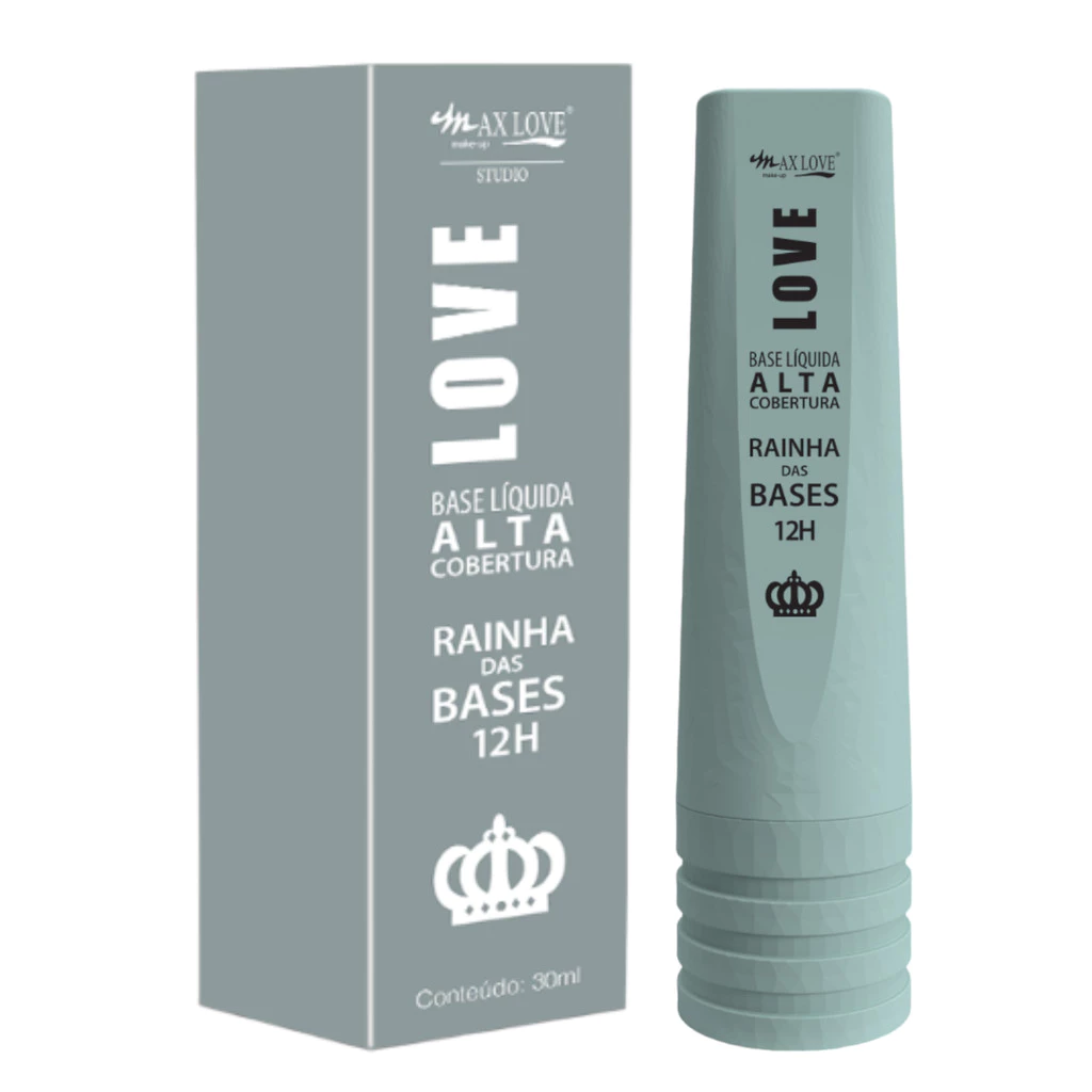 BASE LÍQUIDA ALTA COBERTURA RAINHA DAS BASES 12 HORAS MAX LOVE
