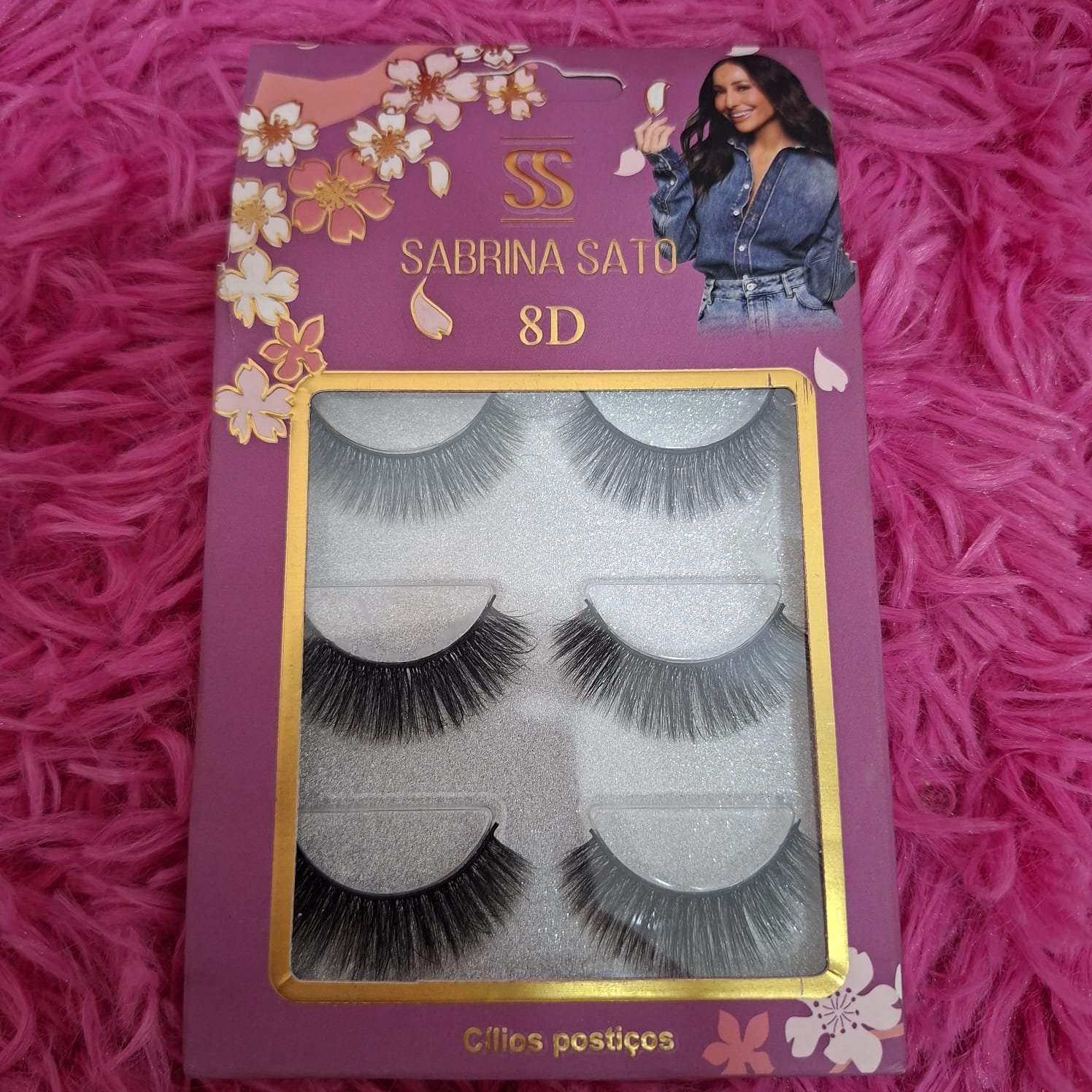 CILIOS POSTIÇOS 6D F004 3 PARES SABRINA SATO