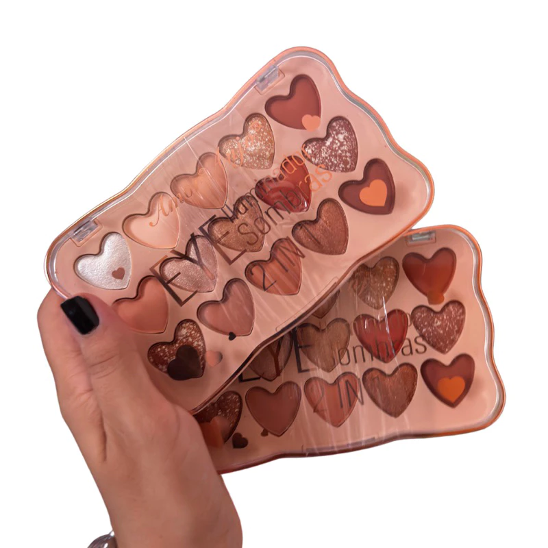 PALETA 2 IN 1 DE SOMBRAS E ILUMINADOR AMOR ANJO - Imagem 2