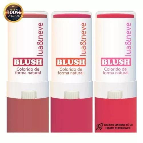 BLUSH STICK BASTÃO NATURAL LUA E NEVE - Imagem 2