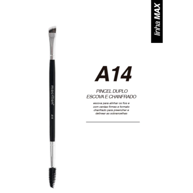 PINCEL DUPLO ESCOVA E CHANFRADO A14 MACRILAN - Imagem 3